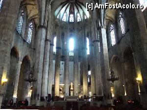 P101 [FEB-2012] Barcelona, amploarea spațiului orizontal și vertical în Biserica (Iglesia) Santa Maria del Mar