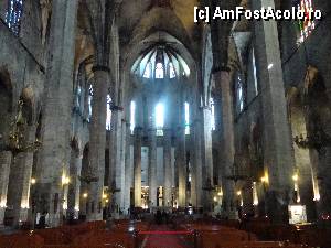 P105 [FEB-2012] Barcelona, Biserica (Iglesia) Santa Maria del Mar: amplitudine și eleganță