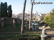 P06 [NOV-2009] Intrarea la Forumul roman,in departare se distinge si statuia lui Vittorio Emanuele II