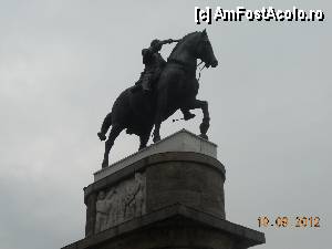 P10 [SEP-2012] Italia - Padova - Bazilica San Antonio, statuia ecvestra din bronz, realizata de Donatello numita Gattamelata, 