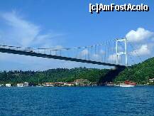 [P29] Fatih Sultan Mehmet Bridge (Fatih Sultan Mehmet Köprüsü), Istanbul, Turcia este cel de-al doilea pod peste Bosfor. Denumit după cuceritorul Constantinopolelui, este foarte apropiat ca dimensiuni de Bosphorus Bridge, aproape identic ca design (ambele au fost proiectate de acelaşi arhitect). A fost terminat la 3 iulie 1988, cu un cost estimat la 130 mil.USD. Zilnic este traversat de aprox.150.000 de vehicule. » foto by badge®
 - 
<span class="allrVoted glyphicon glyphicon-heart hidden" id="av175496"></span>
<a class="m-l-10 hidden" id="sv175496" onclick="voting_Foto_DelVot(,175496,5760)" role="button">șterge vot <span class="glyphicon glyphicon-remove"></span></a>
<a id="v9175496" class=" c-red"  onclick="voting_Foto_SetVot(175496)" role="button"><span class="glyphicon glyphicon-heart-empty"></span> <b>LIKE</b> = Votează poza</a> <img class="hidden"  id="f175496W9" src="/imagini/loader.gif" border="0" /><span class="AjErrMes hidden" id="e175496ErM"></span>