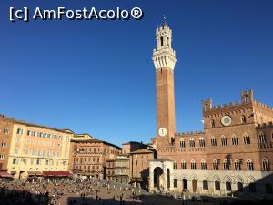 P04 [MAR-2019] Cea mai importantă clădire din Piazza del Campo, fosta Primărie, actualul Muzeu Civic. Și Torre del Mangia, turnul Primăriei. 