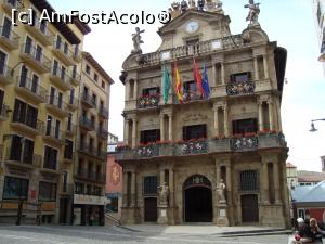 P01 [MAY-2018] Casa Consistorial -Primăria din Pamplona, o bijuterie arhitectonică-aici se dă startul nebuniei, cu ocazia cursei de tauri