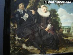 P13 [JUL-2014] Frans Hals... celebru tablou cu portretul unui cuplu zambitor in gradina Dragostei ,,Portret de nunta al lui Isaac Massa si Beatrix van der Laen ''