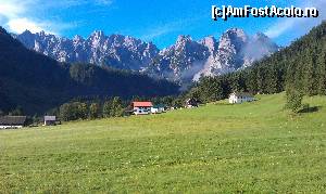 P08 [AUG-2014] Crestele munților Dachstein văzute de la Fruhstuckspension Pachler din Gosau, Austria. 