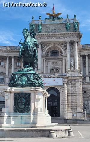 [P07] In fata acestuia se desfasoara Heldenplatz, o piata publica cu gradini si statui impunatoare. Una dintre acestea este statuia ecvestra a printului Eugene de Savoia, unul dintre cei mai de succes comandanti militari din istoria moderna a Europei, care a ajuns la cele mai inalte functii de stat la curtea imperiala din Viena. » foto by geani anto
 - 
<span class="allrVoted glyphicon glyphicon-heart hidden" id="av1399146"></span>
<a class="m-l-10 hidden" id="sv1399146" onclick="voting_Foto_DelVot(,1399146,18854)" role="button">șterge vot <span class="glyphicon glyphicon-remove"></span></a>
<a id="v91399146" class=" c-red"  onclick="voting_Foto_SetVot(1399146)" role="button"><span class="glyphicon glyphicon-heart-empty"></span> <b>LIKE</b> = Votează poza</a> <img class="hidden"  id="f1399146W9" src="/imagini/loader.gif" border="0" /><span class="AjErrMes hidden" id="e1399146ErM"></span>