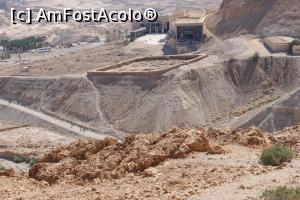 P17 [FEB-2020] Masada, Telecabina, Tabăra romană 1 de lângă Telecabină, poză mărită de pe Calea Șarpelui