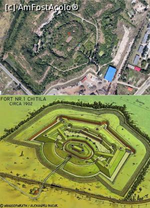 [P21] Imaginea fortului Chitila: sus - GoogleMaps; jos preluare Internet (nu mi se pare foarte exactă schița, dar vă faceți o idee). » foto by tata123 🔱 <span class="label label-default labelC_thin small">NEVOTABILĂ</span>